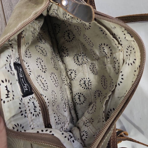 Myra B. Tapestry Leather Crossbody Shoulder Bag - Picture 4 of 4